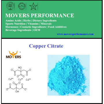 Hochwertiges Lebensmittelrost Mineral Kupfer Citrat